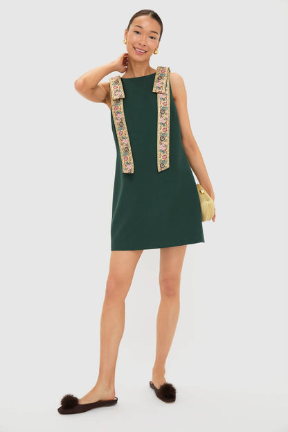 Garden Scrollwork Jacquard Bow Rosie Dress