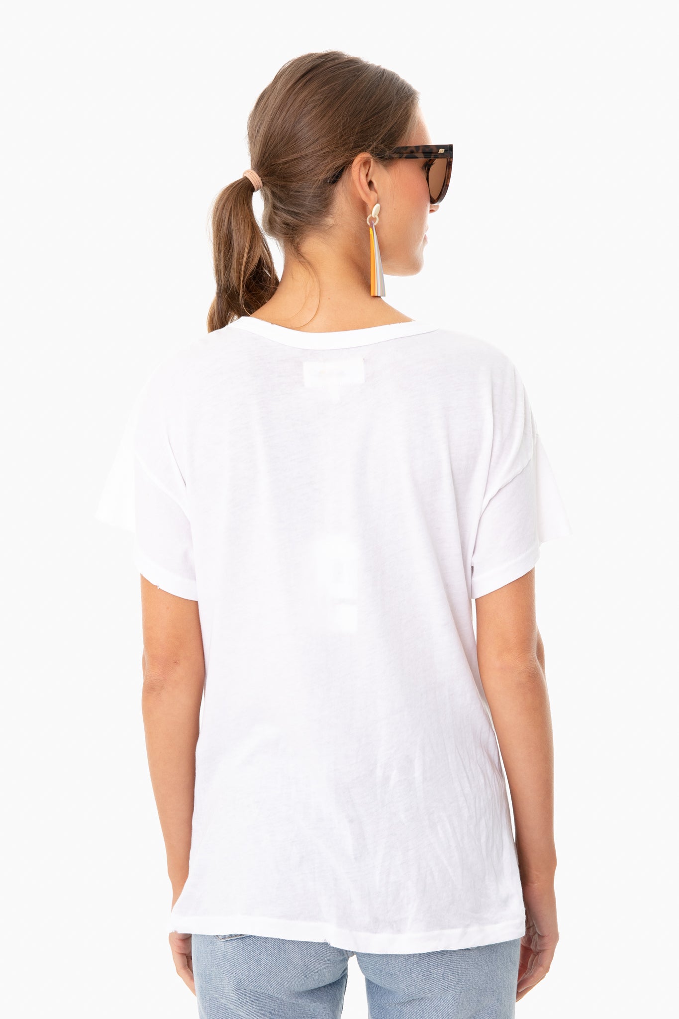 True White Boxy Crew Tee