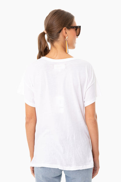 True White Boxy Crew Tee