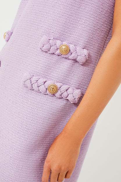 Lilac Tweed Jackie Dress