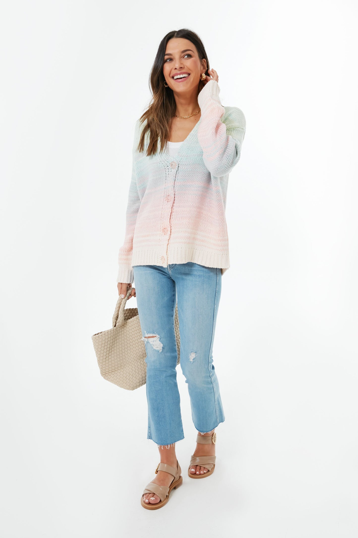 Taffy Multi Ombre Cardigan
