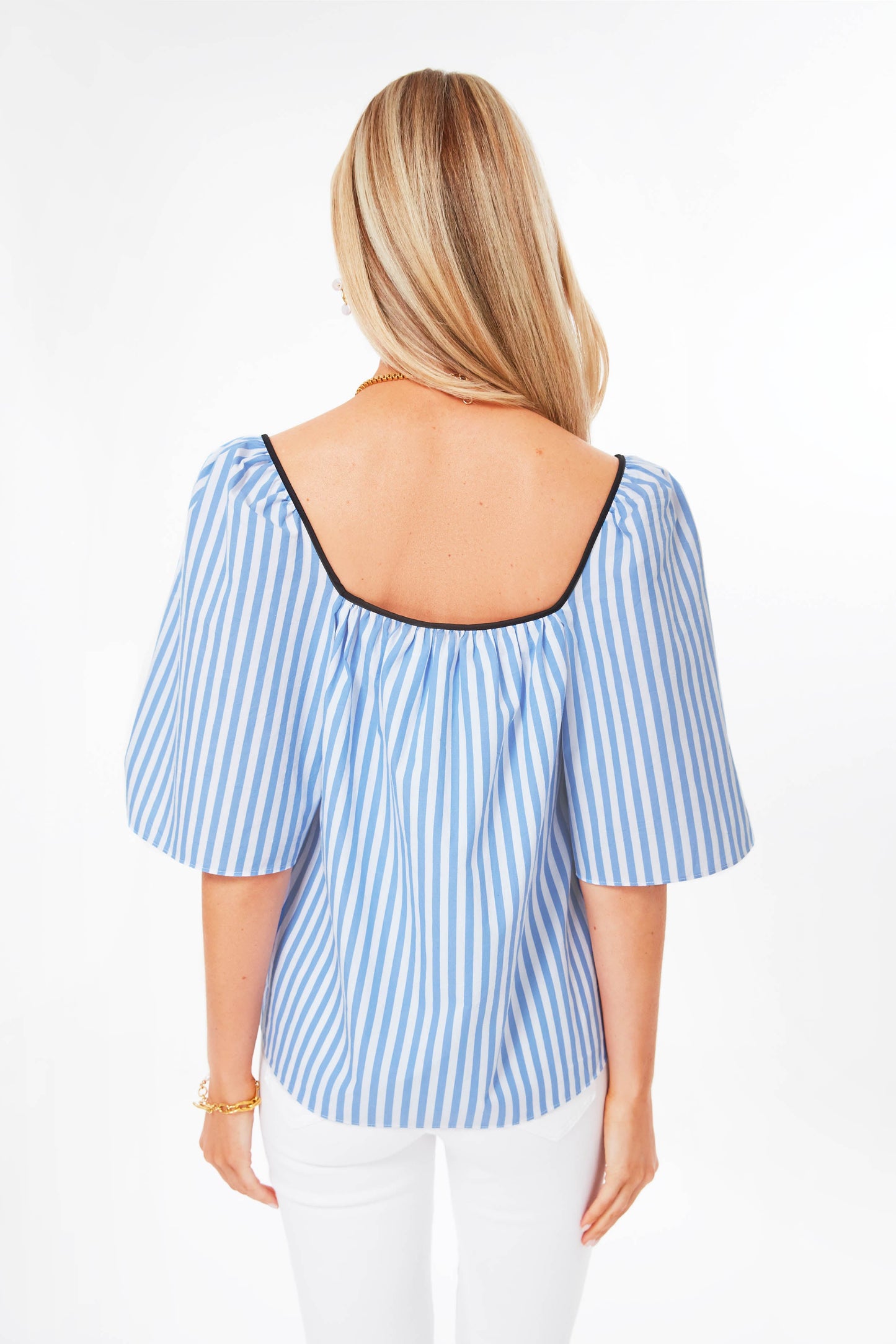 Blue Stripe Celia Top