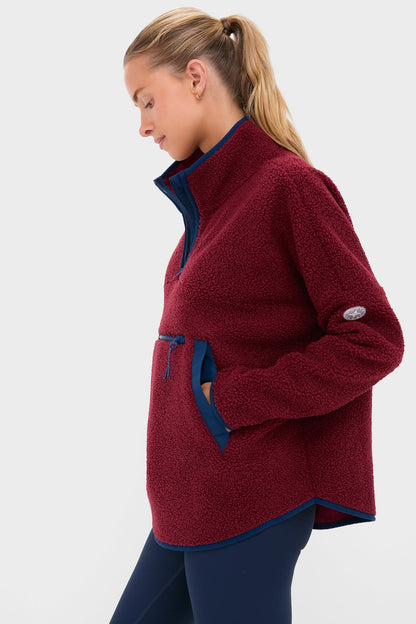 Cabernet Fleece Cady Quarter Zip
