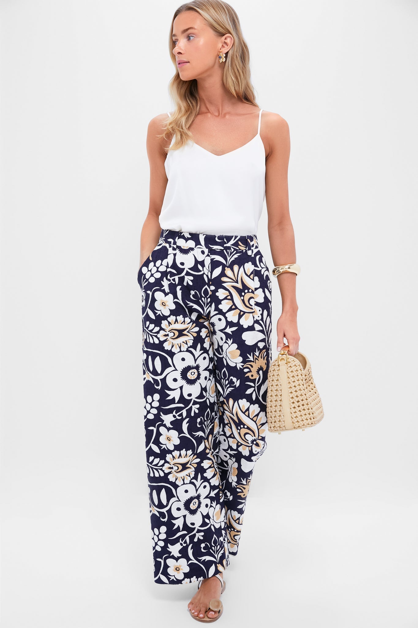 Gold Multi Lelani Stud Earrings