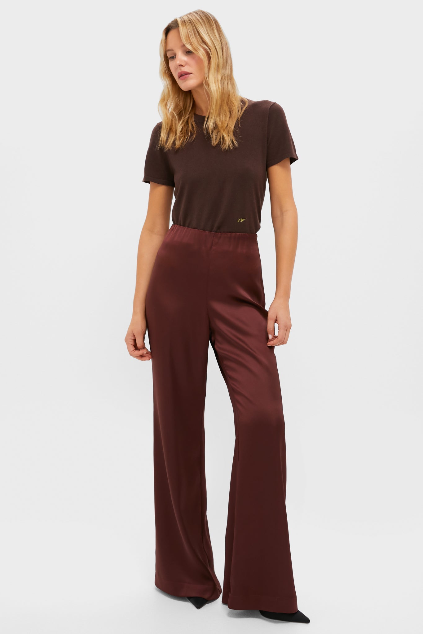 Chocolate Satin Deja Pants