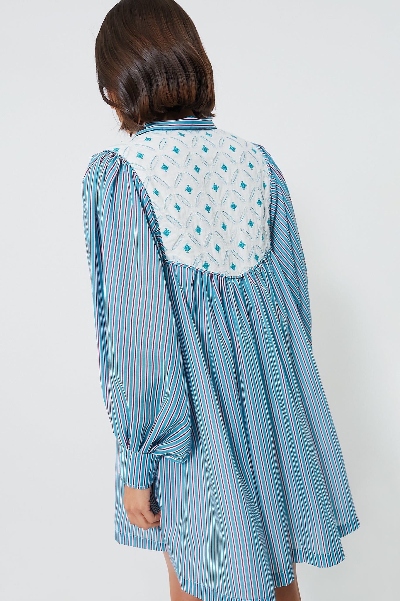 Blue Stripe Juliette Dress