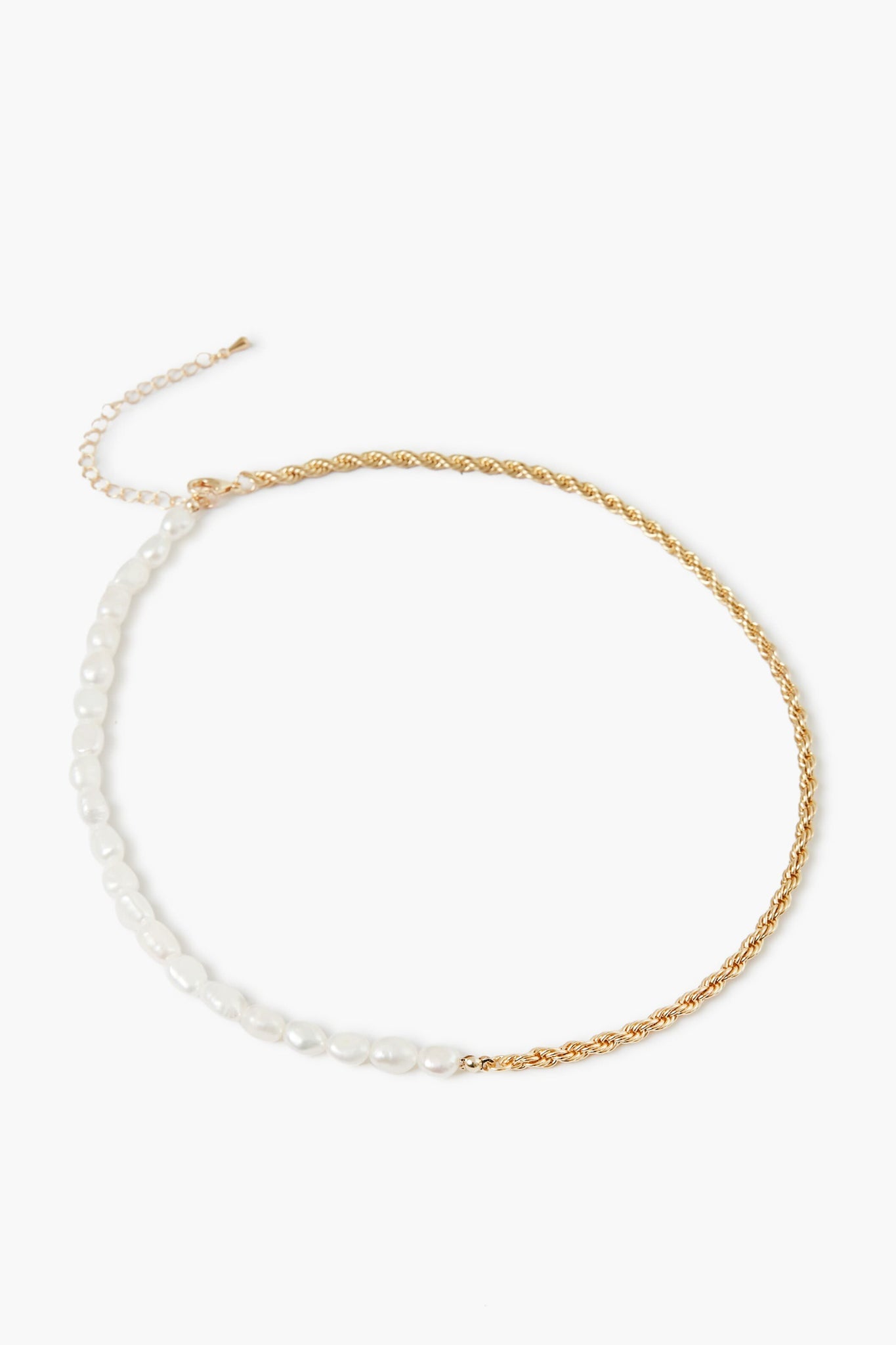 Gold And Pearl Mary Necklace