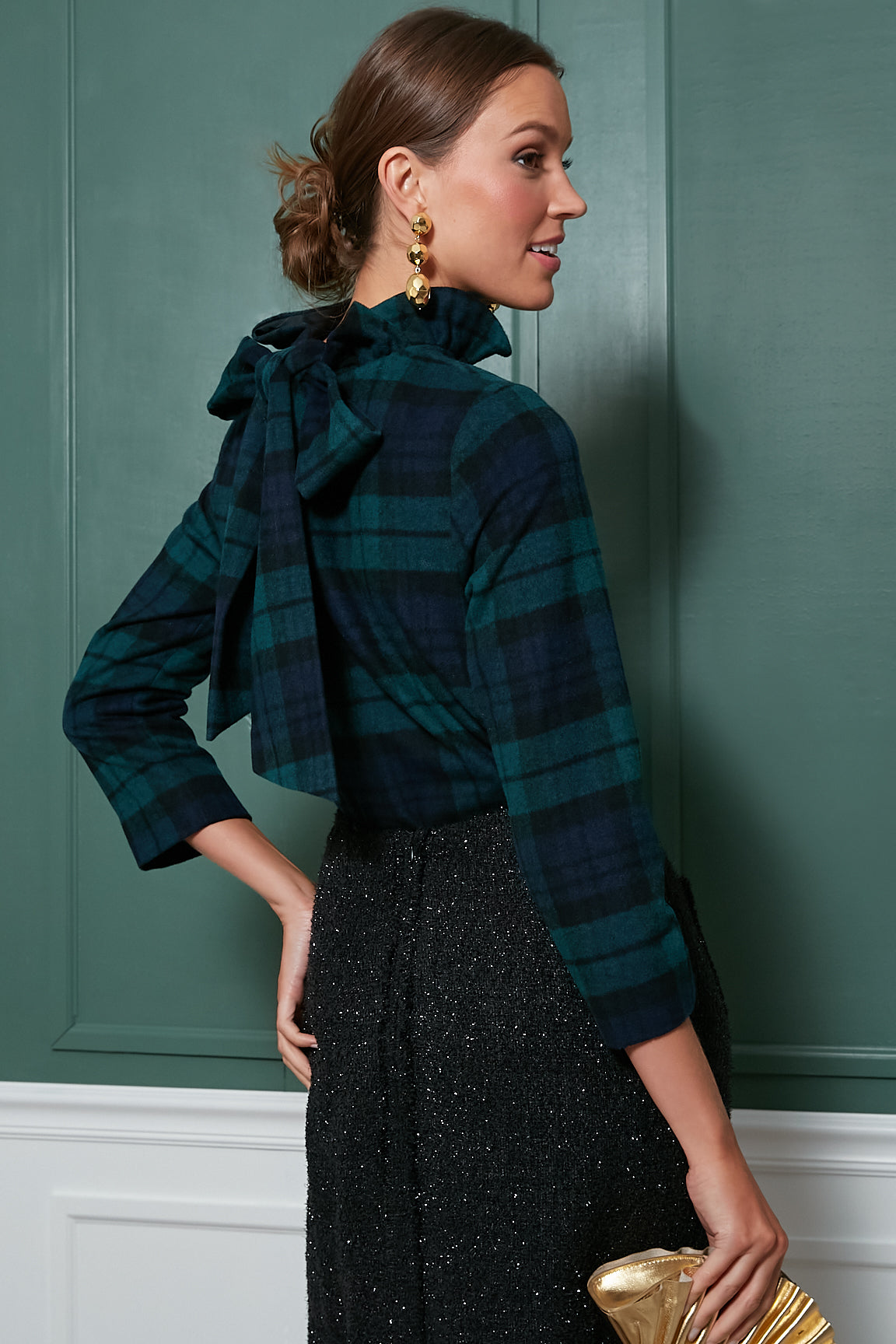 Blackwatch Plaid Faye Blouse