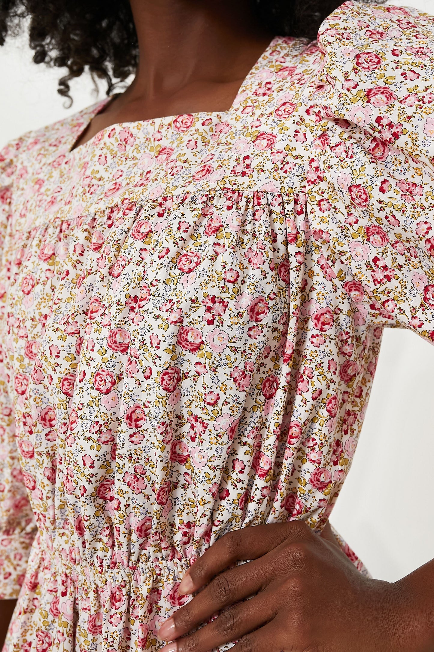 Pink and Red Floral Maddie Mini Dress