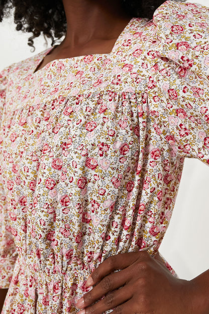 Pink and Red Floral Maddie Mini Dress