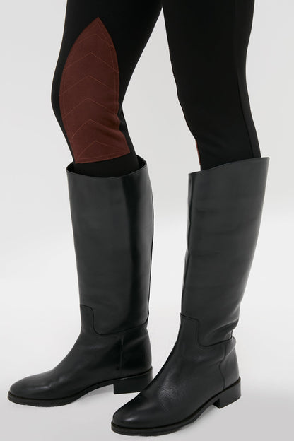 Black Leather Ryder Boots