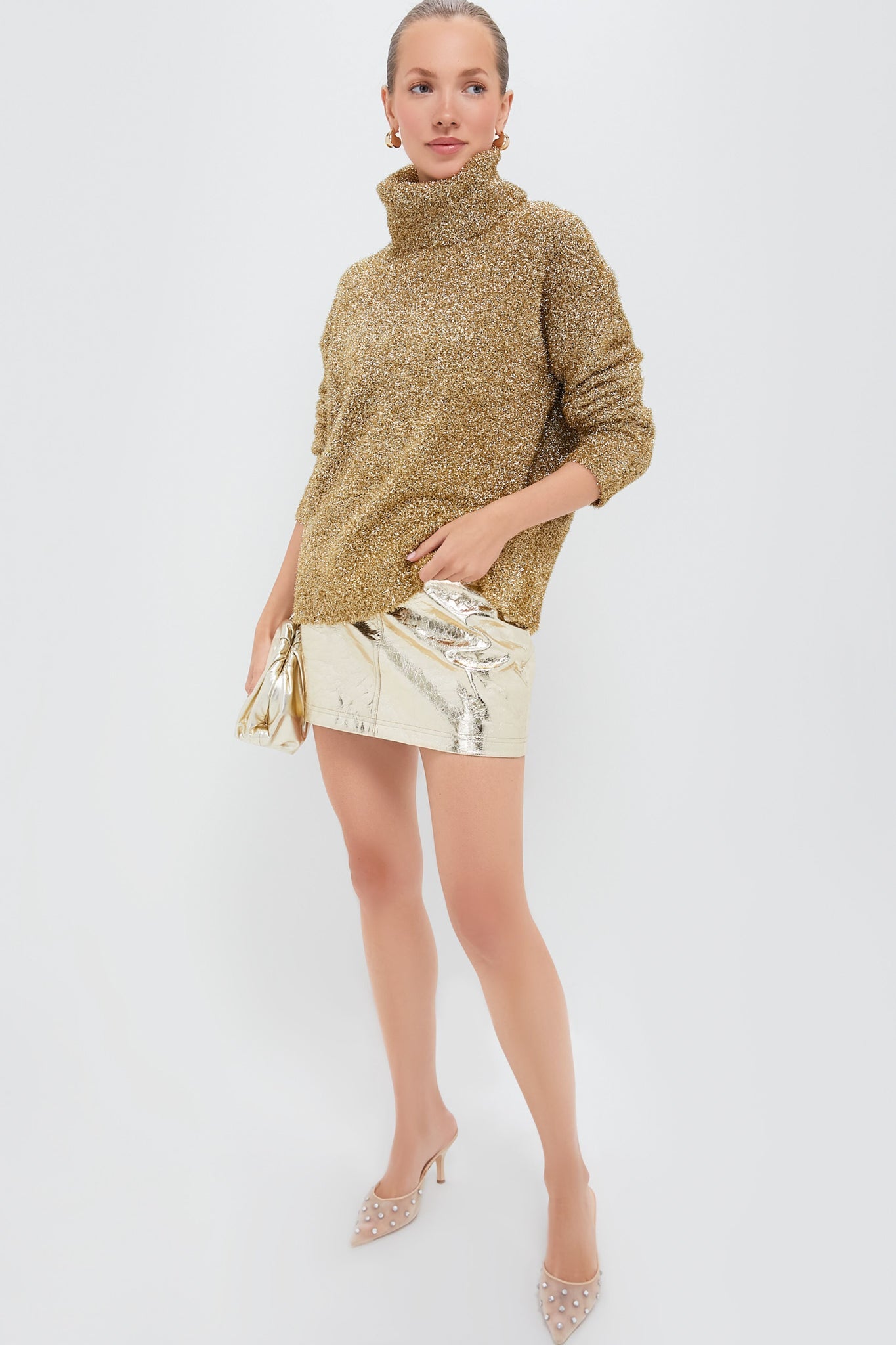 Cracked Gold Kaitlin Skirt