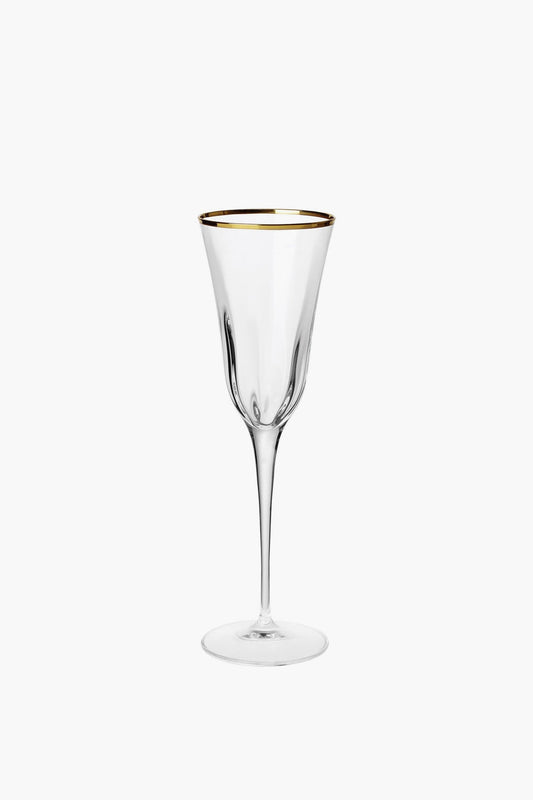 Optical Gold Champagne Glass