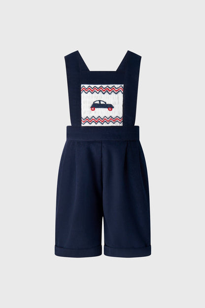 Car Smocked Dungarees