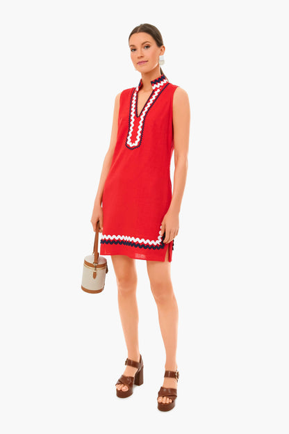 Americana Ric Rac Sleeveless Classic Tunic