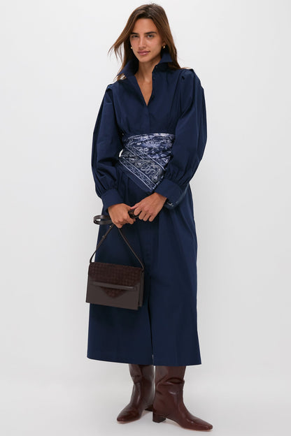 Navy Corinne Dress