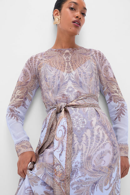 Lilac Paisley Hypnotic Sheath Dress