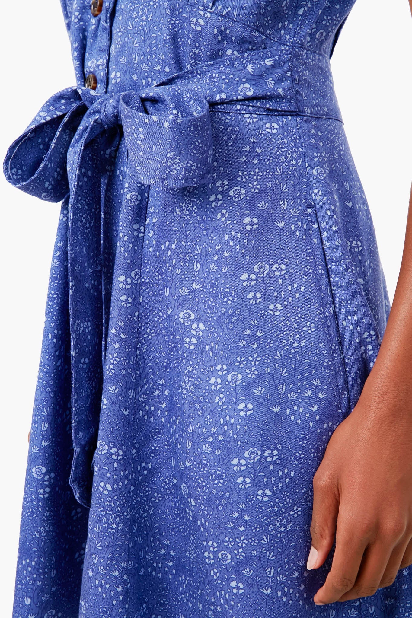 Navy Ditsy Floral Camila Mini Dress