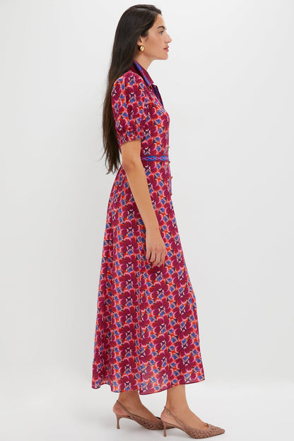 Quail Magenta Vanessa-D Midi Dress