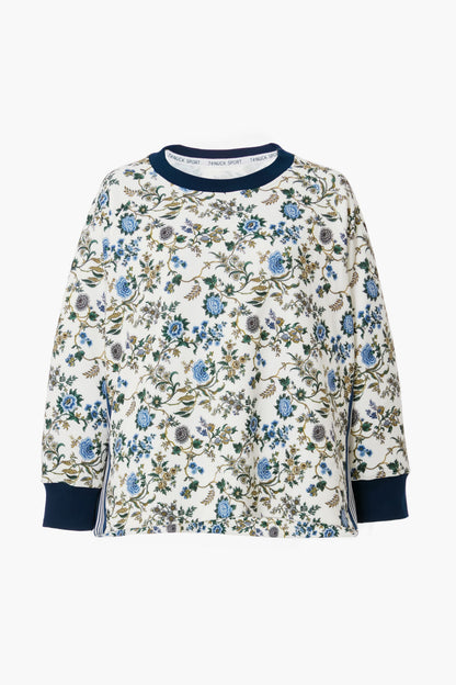 White Wildflower Maggie Pullover