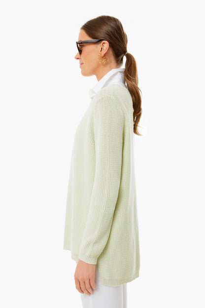 White Sage Emma Shaker Sweater