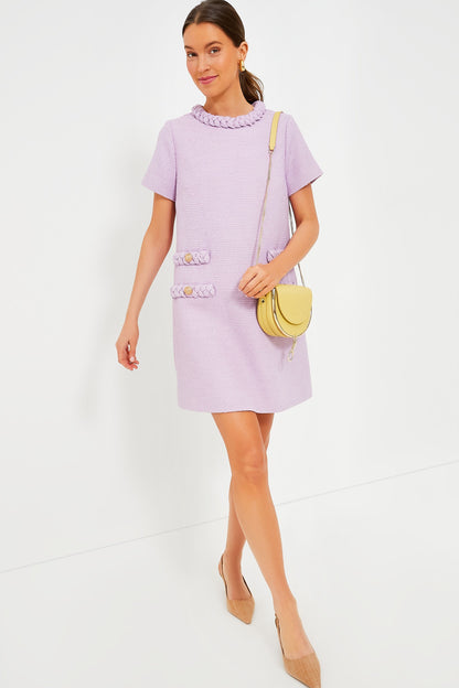 Lilac Tweed Jackie Dress