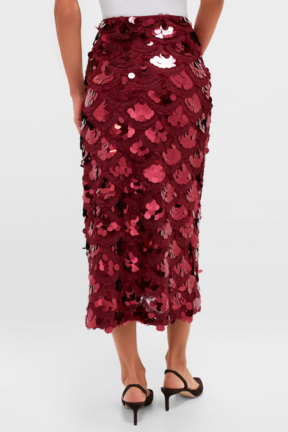 Ruby Paillette Mona Maxi Skirt