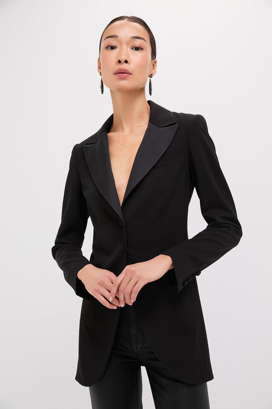 Satin Lapel Emile Blazer