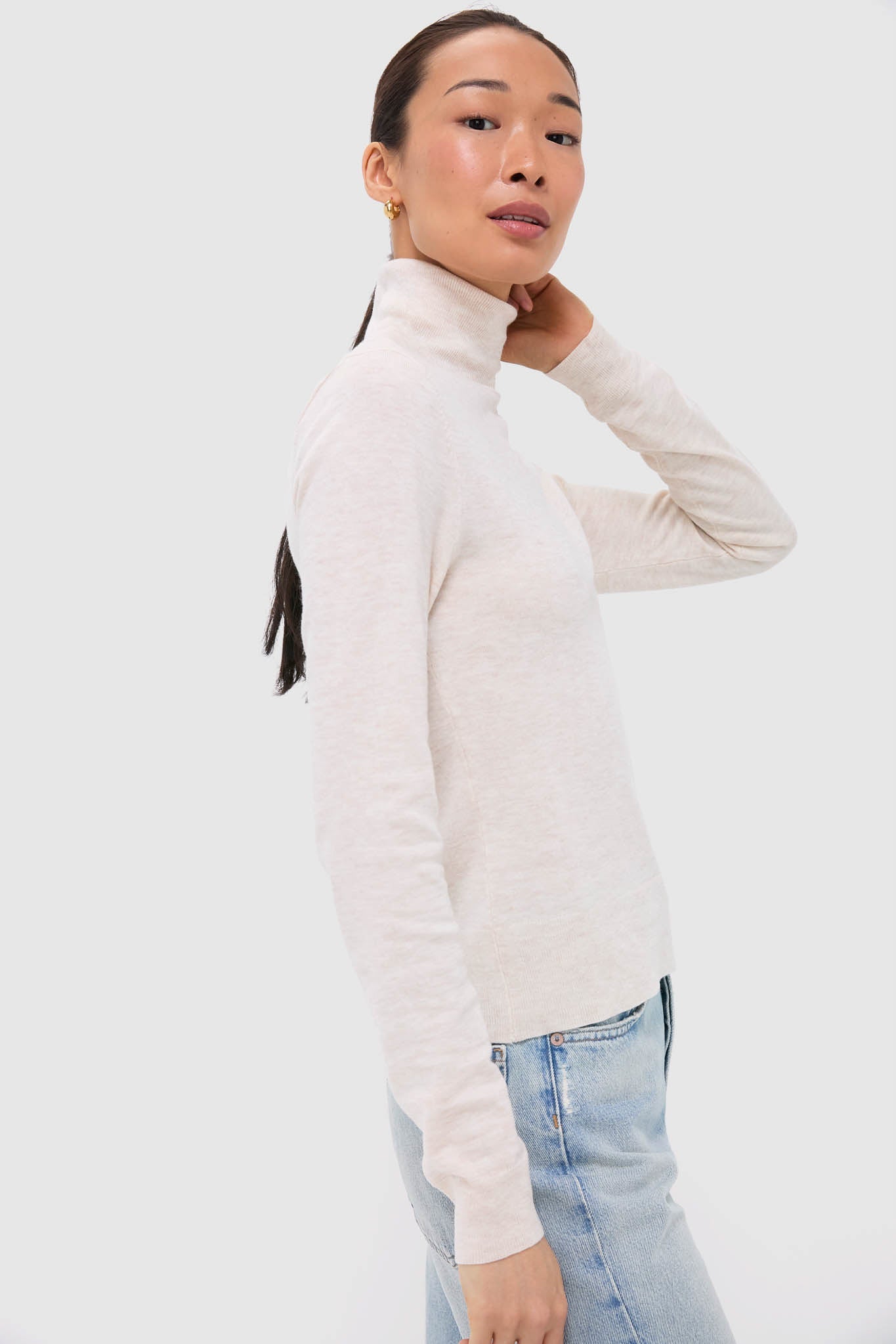 Cream Marle Winslow Skivvy