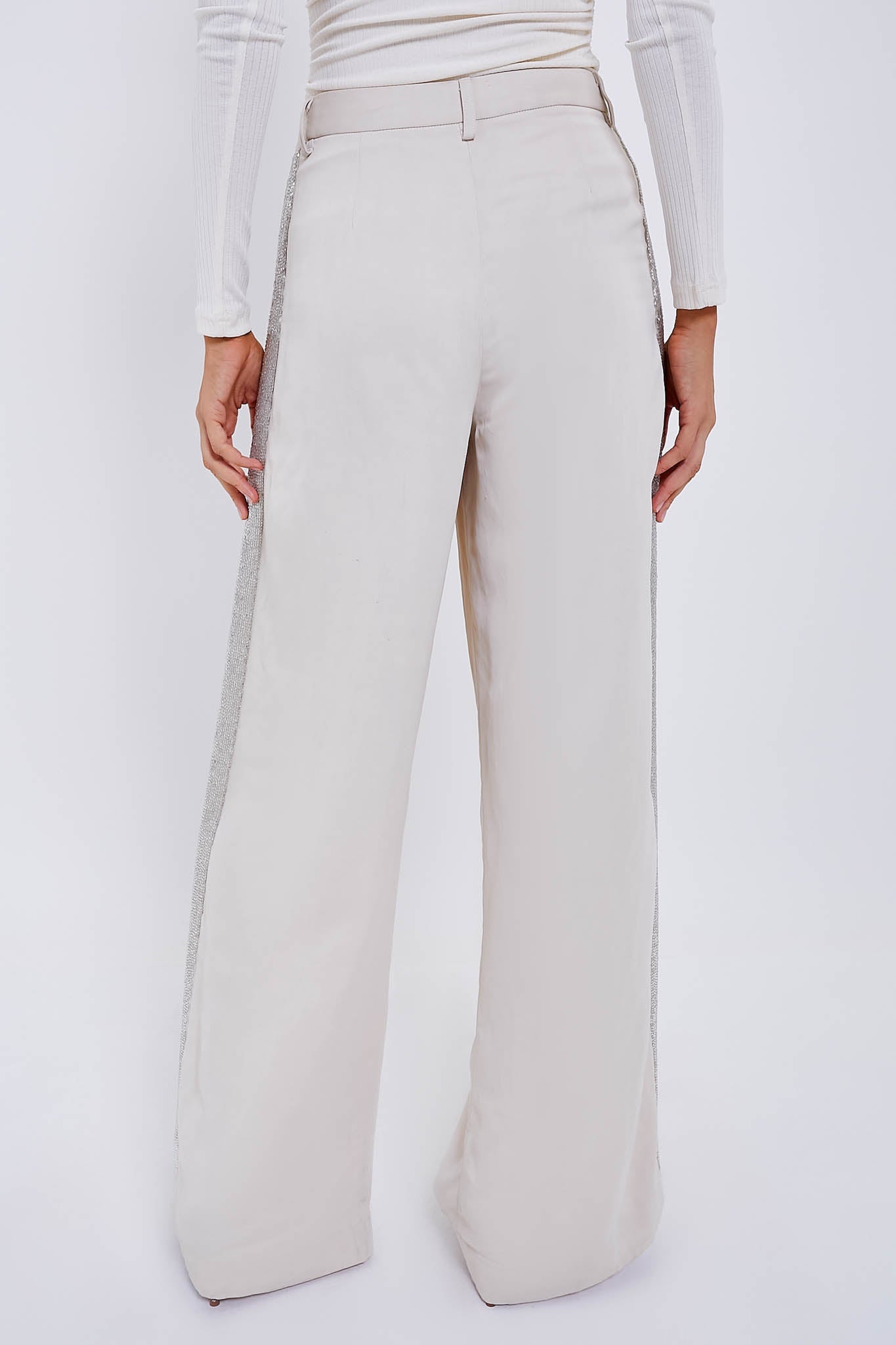 French Oak Sullivan with Beaded Tux Stripe Pant