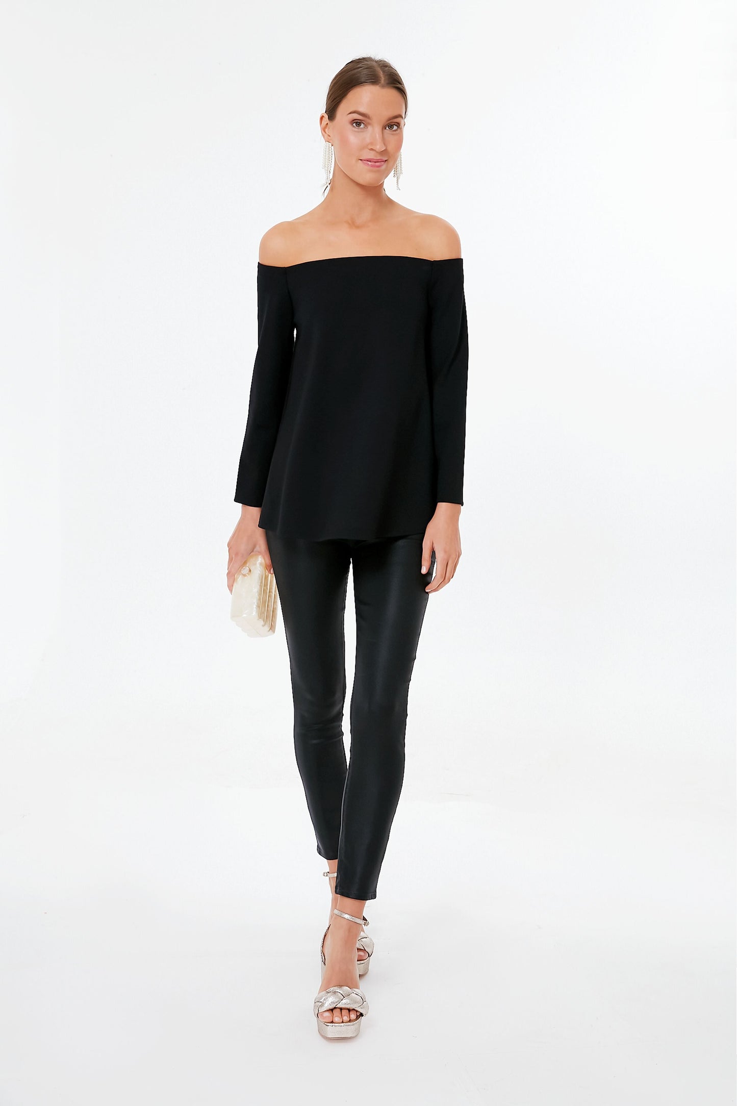 Black Miranda Off The Shoulder Blouse