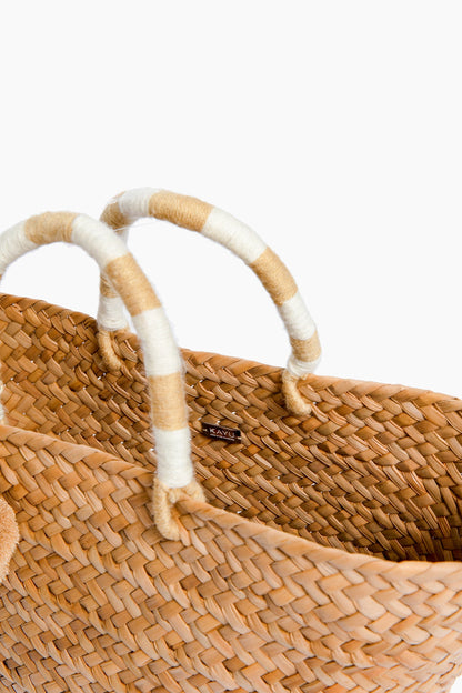 Natural Stripe St. Tropez Tote
