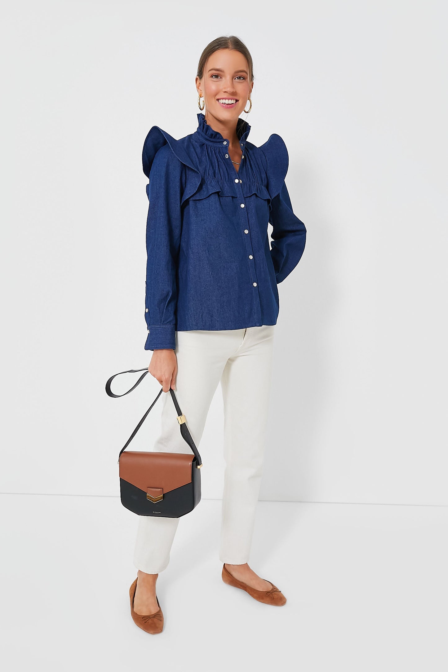 Deep Denim Winnie Blouse