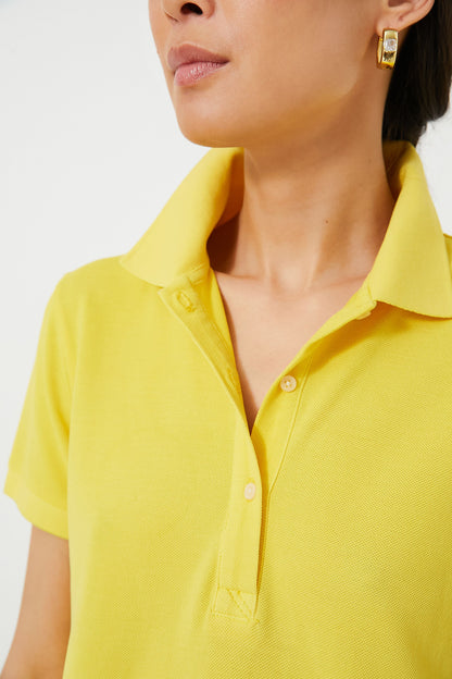 Yellow Pique May Polo Dress