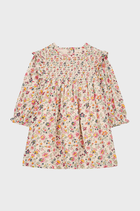 Cream Wild Flowers Saralou Dress