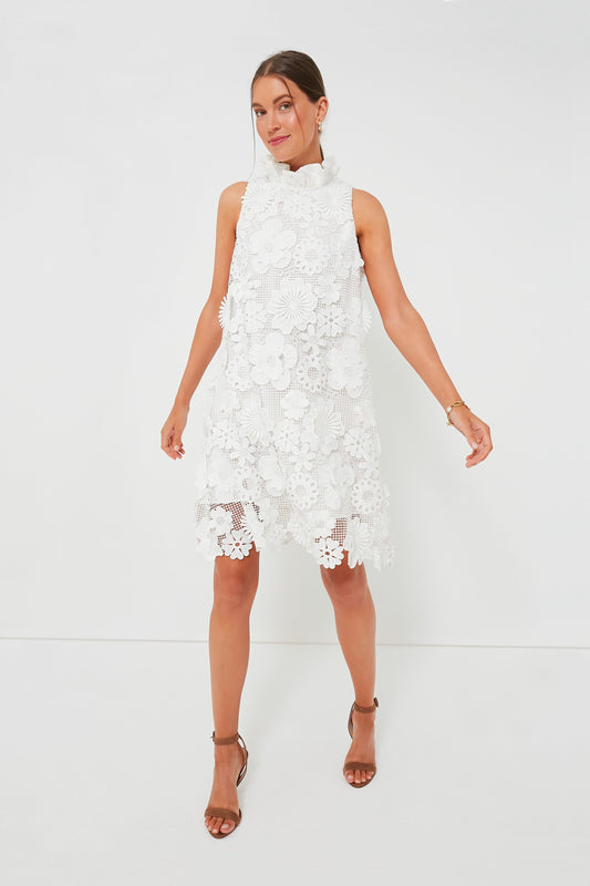 Blanc Guipure Lace Blythe Dress