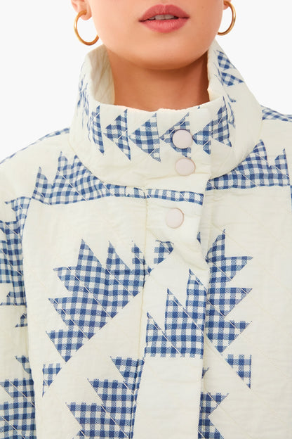 Multi Gloucester Gingham Puffer Jacket