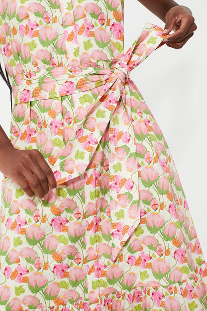Pink Tulip Floral Tess Maxi Dress