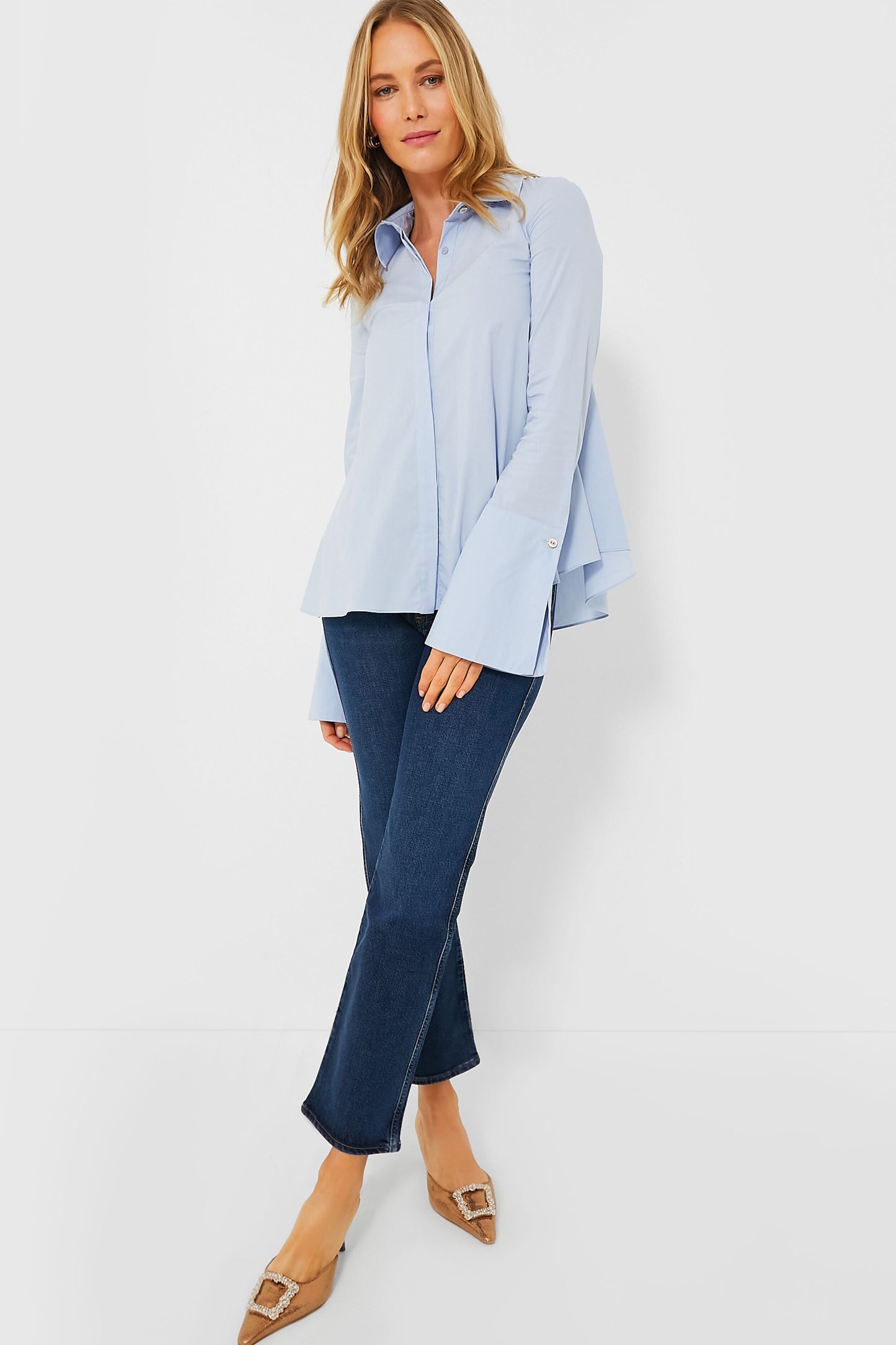 French Blue Verena Top