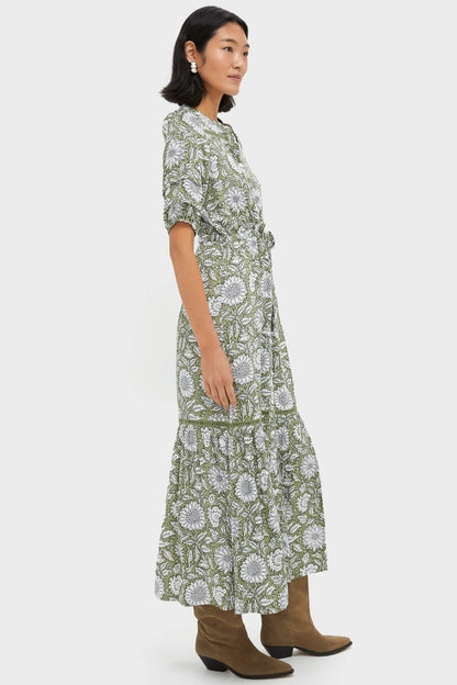 Arles Gothic Olive Lucy 4 Short Sleeve Dress