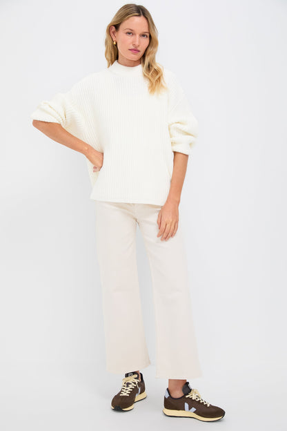 Winter White Crewneck Jack Sweater