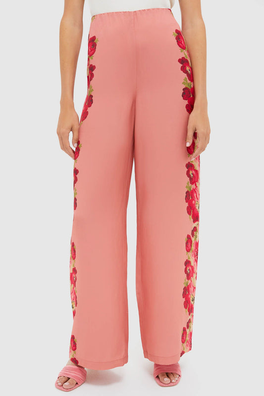 Coral Poppy Pierre Pants
