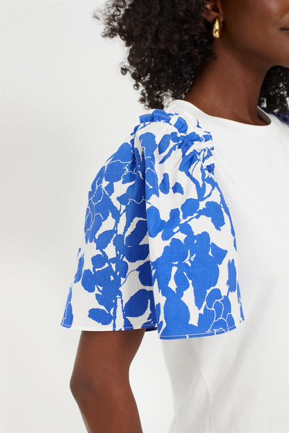 Blue Floral Mollie Tee