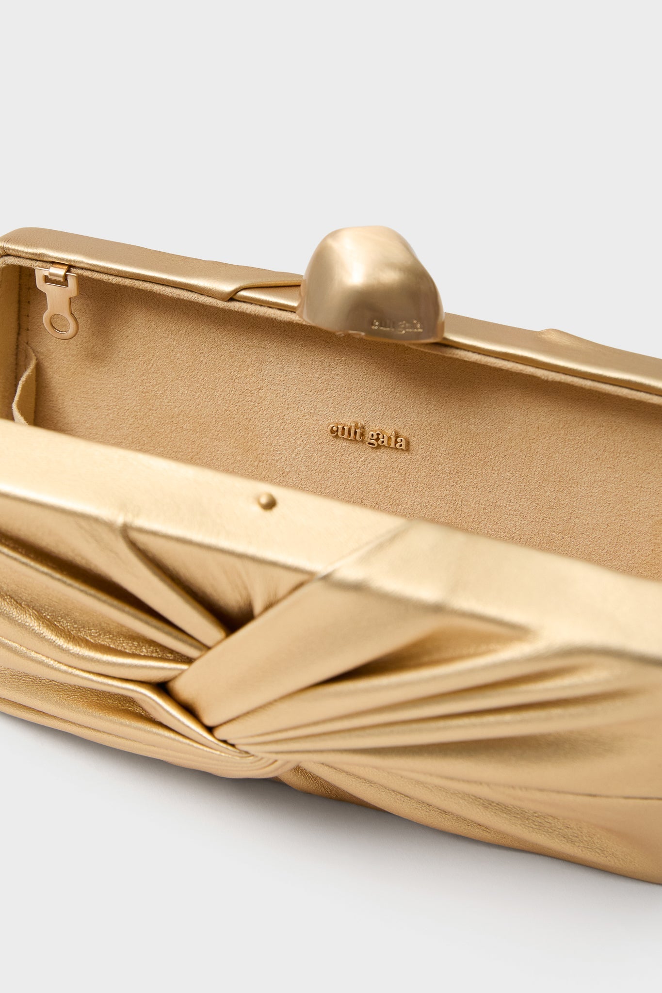 Matte Brass Lisse Clutch