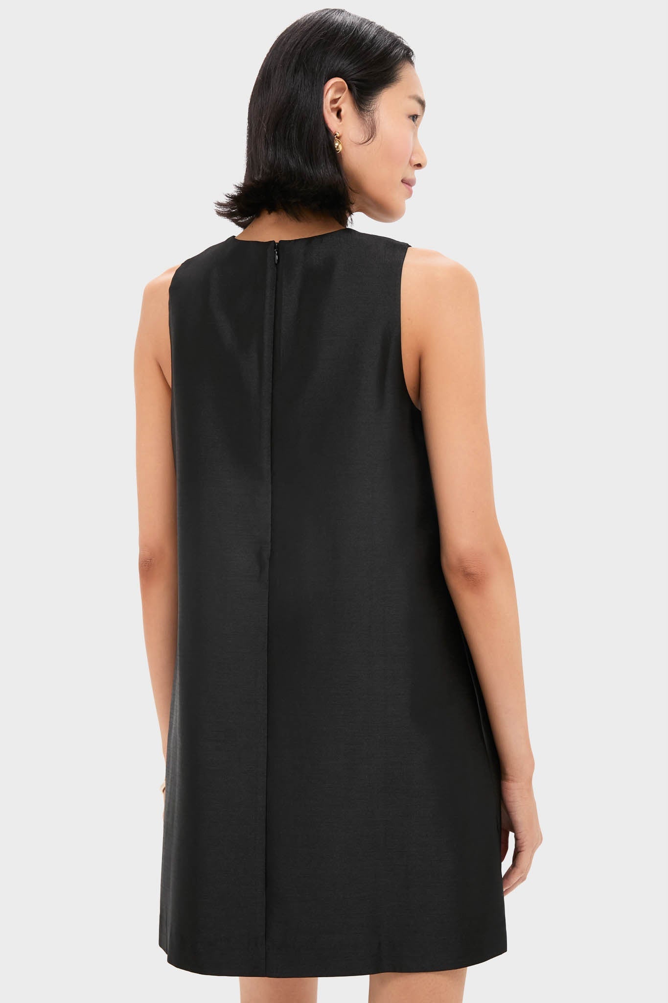 Black Dupioni Marlowe Dress