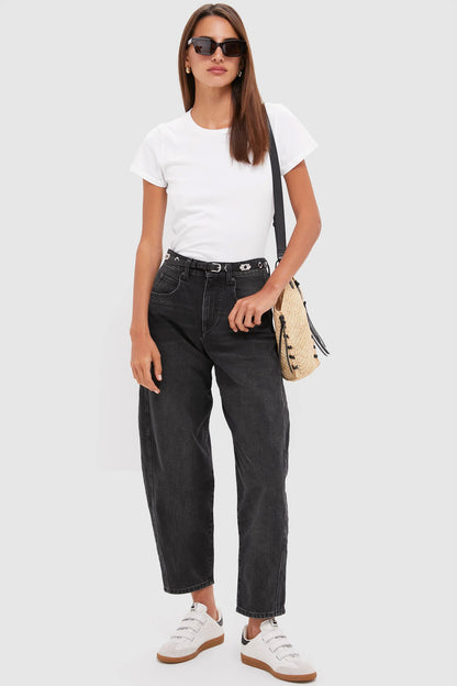 Black and Silver Odena Belt