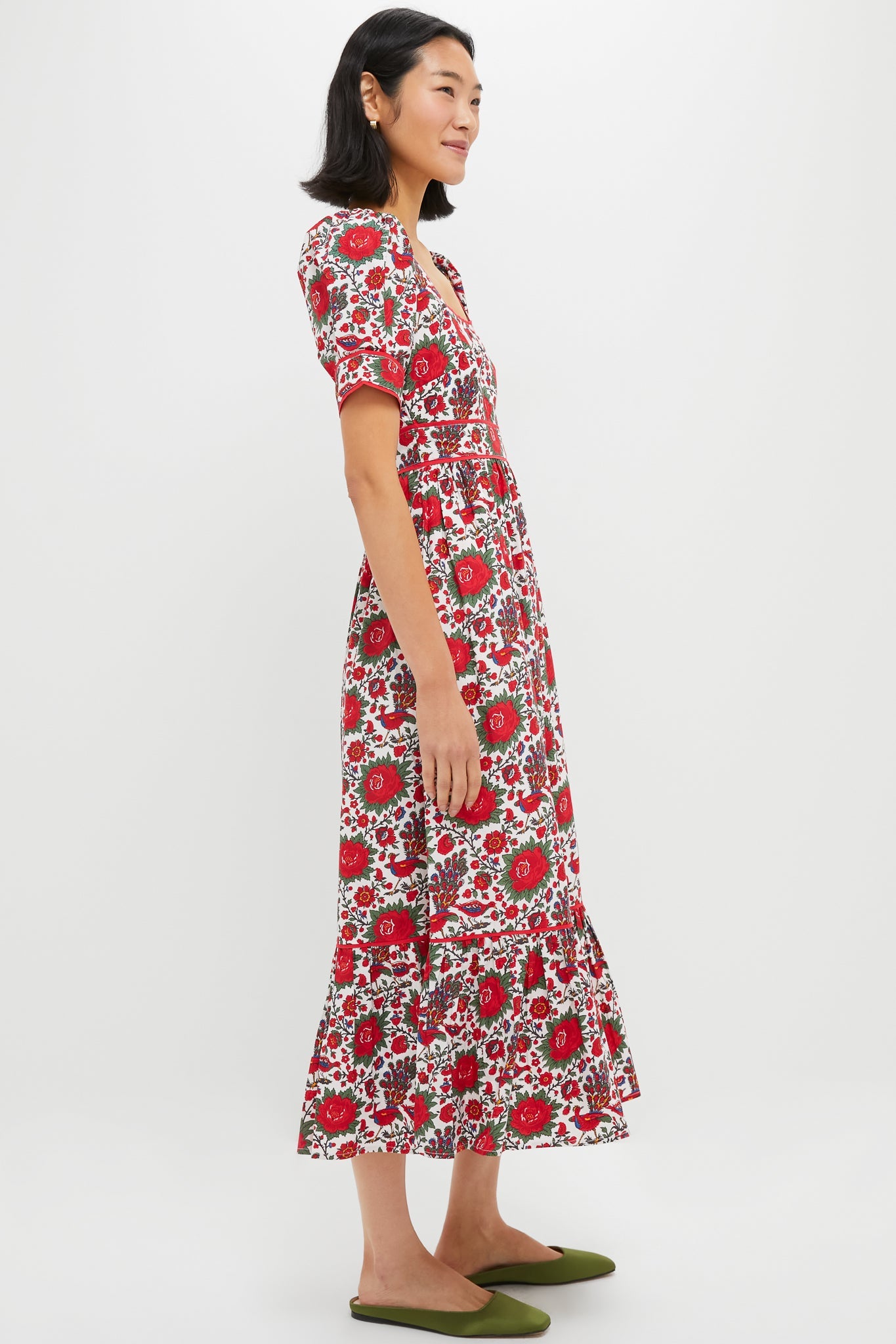 Peony Bird Evelyn Dress