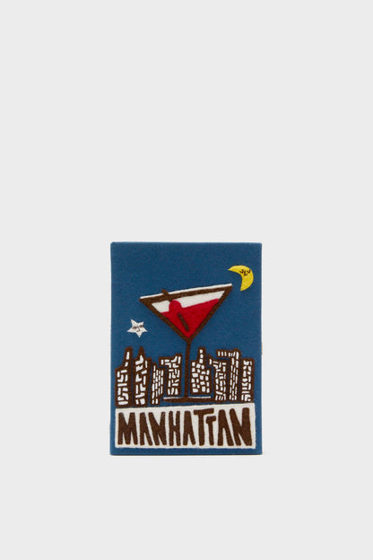 Indigo Latim Manhattan Cocktail Book Clutch