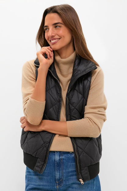 Black Jackson Quilted Vest
