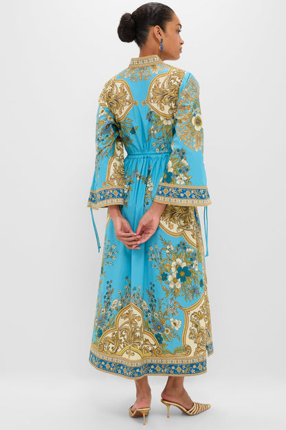 Blue Cassie Pool Midi Dress